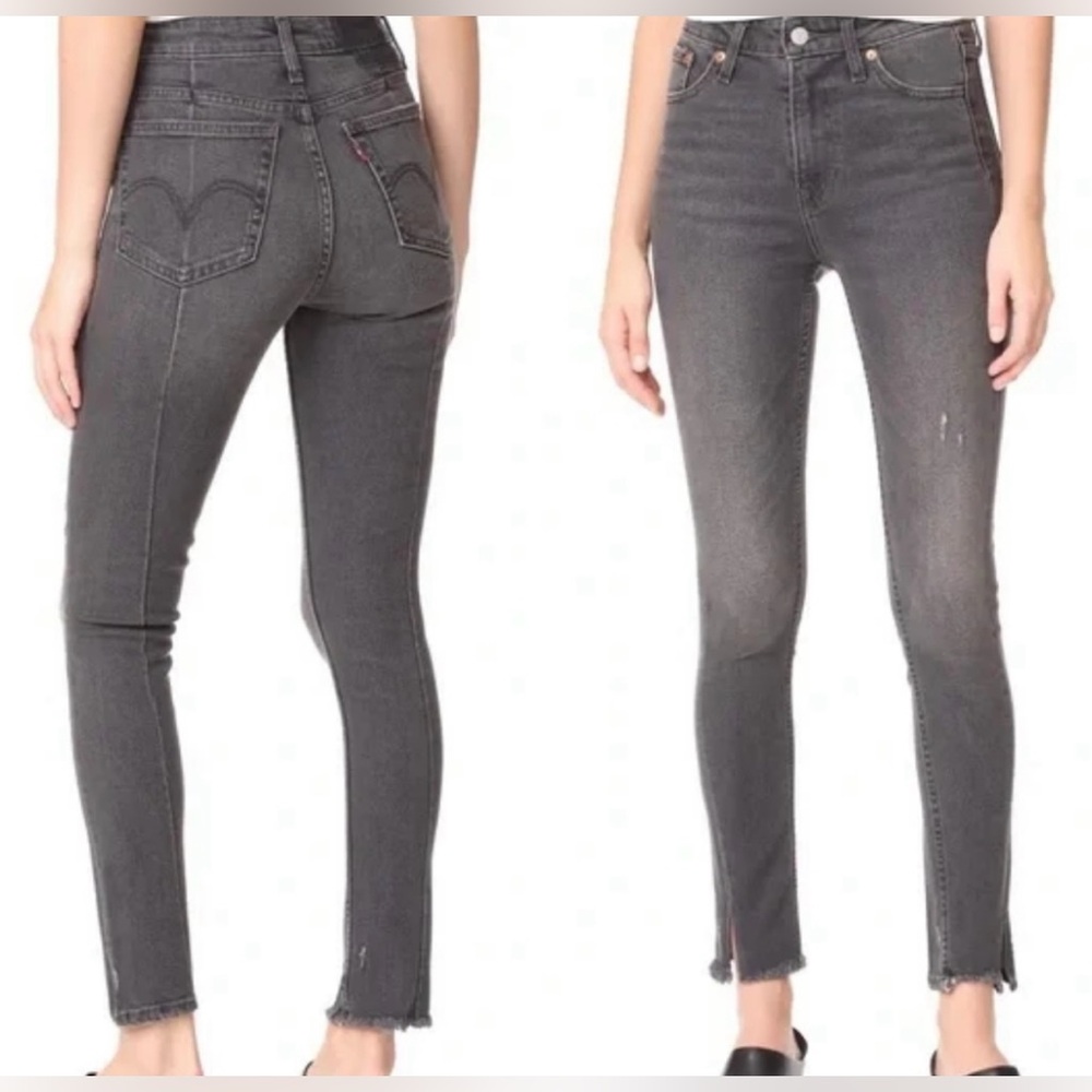 Levi's Altered 721 High Rise Skinny Jeans Up in Smoke Women's Gray Jeans